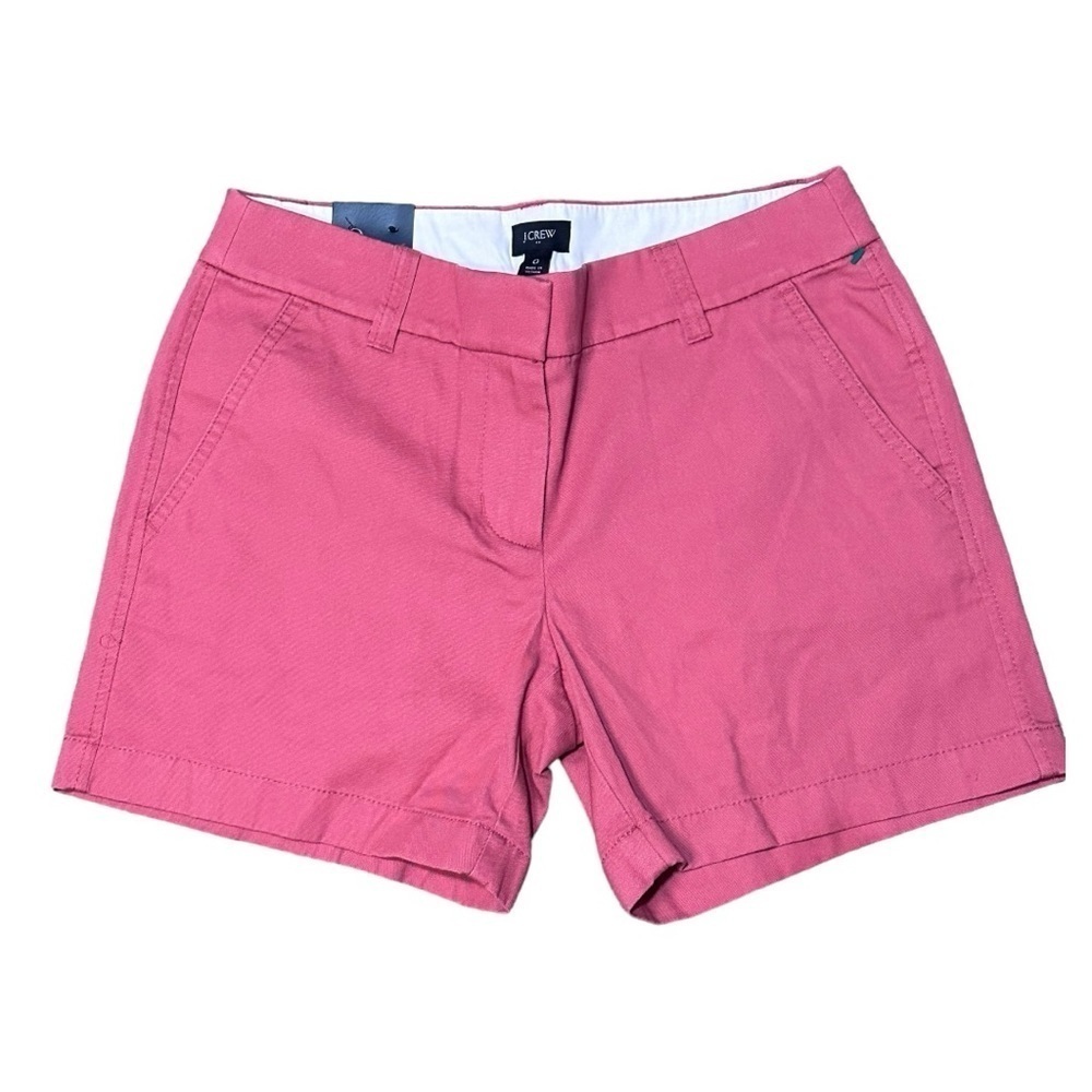 J Crew Chino Pink 5" Short Size 0 NWT